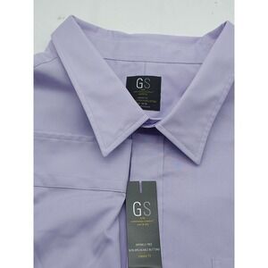 GS Wrinkle Free 100% Cotton Classic Fit Dress Shirt 22 35/36 NWT